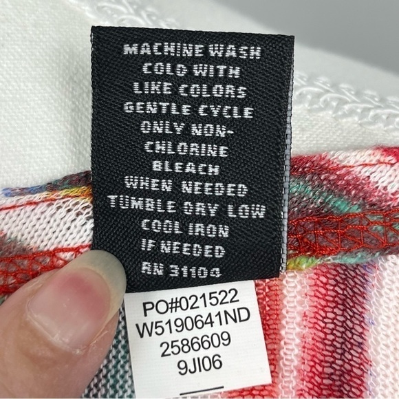 NWT New Directions striped scoop neck 3/4 sleeve knit tunic top, size 3X. - Picture 10 of 10